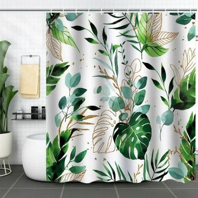 LunaLulinlk Tropical Leaf Shower Curtain