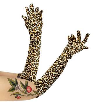 Costume Culture by Franco LLC Leopard Velour 20.5 Inch Adult Costume Gloves