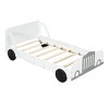 ALEXOUN Car-Shaped Bed with Wheels,Kids Bed with Headboard & Footboard,Wood Platform Bed Frame,for Kids Boys Girls - 4 of 4