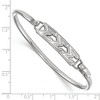 Black Bow Jewelry Sterling Silver Sigma Sigma Sigma Greek Life Bangle Bracelet 7 Inch - 2 of 3