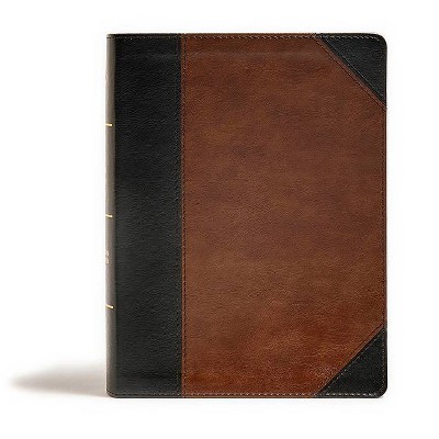 CSB Tony Evans Study Bible, Black/Brown Leathertouch - (Leather Bound)