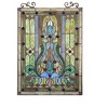 Chloe Lighting Carina Tiffany-Style Victorian Glass Window Panel 18X25.5 - 2 of 4