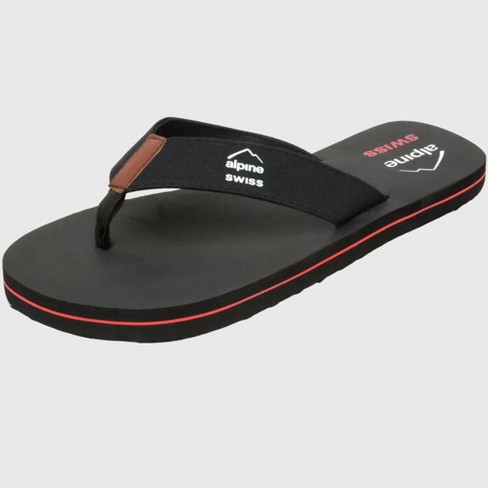 Alpine Swiss Mens Flip Flops Beach Sandals Eva Sole Comfort Thongs Black 8 M Us Target