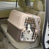 Richell E-Z Mobile Pet Carrier S/M in Brown, Wheeled Pet Carrier/Crate for Easy Travel, for Dogs and Cats - 2 of 4