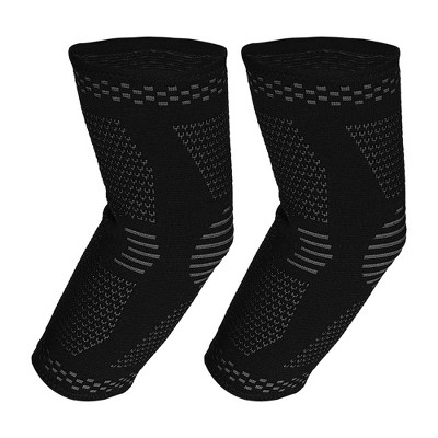 Unique Bargains Breathable Elbow Pads Elbow Protection Brace Tightening Nylon Elbow Pads for Sports 1 Pair