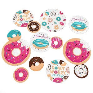 Big Dot of Happiness Donut Worry, Let's Party - Doughnut Party Giant Circle Confetti - Party Decorations - Large Confetti 27 Count - 1 of 4