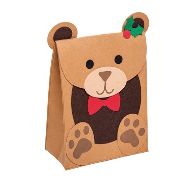 C&F Home Teddy Bear Felt Large Christmas Gift Bag