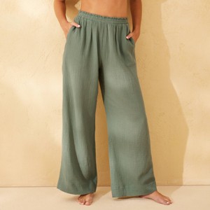 Women's Gauze Cover Up Pants - Shade & Shore™ - 1 of 4