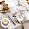 Unique Bargains Napkin Rings Faux Crystal-Studded Iron Rhinestone 1 Pc - 2 of 3