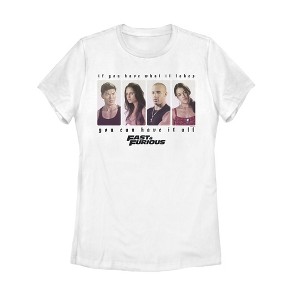 Women's Fast & Furious Favorite Character Box T-Shirt - 1 of 4
