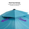 PURPLE LEAF 10/11/12/13ft Outdoor Patio Cantilever Umbrella with Base Offset Umbrella 360 Degree Rotation Round Umbrella for Deck Pool Garden - 3 of 4
