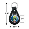 Looney Tunes Marvin The Martian Black Leather Keychain - 4 of 4