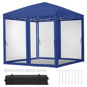 Pop Up Gazebo Tent, Waterproof UV , Portable Camping Canopy Sun Shelter, for Camping Outdoor Party Backyard - 1 of 4