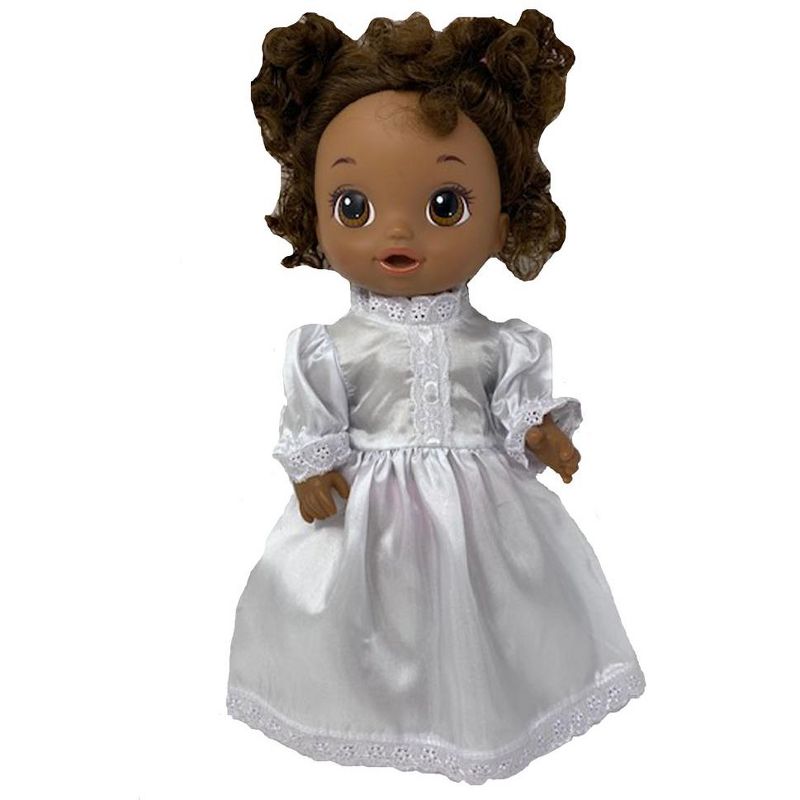 Doll Clothes Superstore Communion Christening Dress Fits Some Baby Alive And Little Baby Dolls, 3 of 5