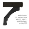 Salsbury Industries Arm Kit - Replacement for Deluxe Post for (1) Roadside Mailbox - Black - 2 of 4