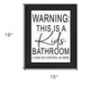HomeRoots Kids Bathroom Black Framed Print Bathroom Wall Art - 3 of 3