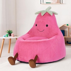 Lyngins 24 Inch Faux Fur Bean Bag Sofas for Kids and Teenagers,Comfy Lazy Sofa Chairs for Living Room - 1 of 4