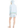 Ocean Pacific Womens Sunset Chaser Hoodie Short Set - 2 of 4