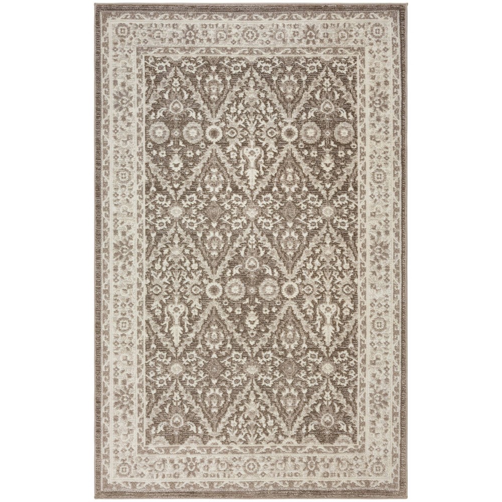 Photos - Area Rug Nourison 3'11"x5'11" Eco Cycle Persian Machine Woven Indoor  Ivory 