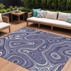 HomeRoots 9' X 12' Plum And Ivory Geometric Washable Indoor Outdoor Area Rug - 2 of 4