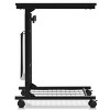 Tangkula Snack Magazine Sofa End Table Rolling Casters Height Adjustable - 2 of 4