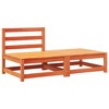 vidaXL Patio Sofa Armless with Cushions and Footstool - 4 of 4