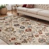 Beige Rust and Navy Oriental Power Loom Area Rug - 2 of 4