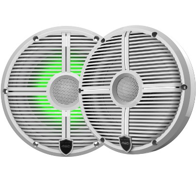 Wet Sounds RECON 6 XW-W RGB LED Recon Series 6.5" 60-Watt RMS Coaxial Speakers With White XW Grilles (Pair)