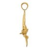 Black Bow Jewelry 14k Yellow Gold Large Sailfish Pendant - 2 of 4