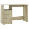 Desk Sonoma Oak Engineered Wood Medium Computer Desk - 4 of 4