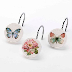 Avanti Butterfly Garden Shower Hooks - 1 of 3