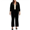 Women's Velvet Wide Leg Pants - Plus - SKIES ARE BLUE - 3 of 4