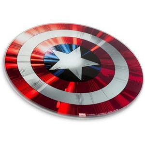 Marvel Captain America's Shield Non-Slip Glass Cutting Board | Features Comic-Book Style Art Designs | Measures 11.75 Inches - 1 of 4