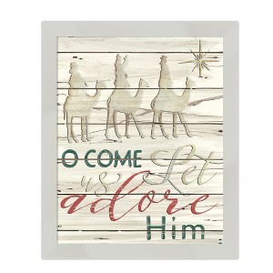 Courtside Market Come & Adore Him 8x10 Framed Art Board - 1 of 2