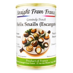 Straight from France French Escargots, Canned Burgundy Snails or Helix Lucorum Snails 4 Dozen - 1 of 4