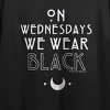 American Horror Story On Wednesdays We Wear Black Crew Neck Short Sleeve Women's Black Crop Top - 2 of 4