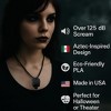 Death Whistle Necklace - 125+ dB Screaming Skull Pendant, Gothic Grunge Jewelry with 20" Black Cord - 4 of 4