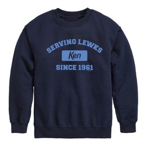 Boys' - Barbie - Ken Serving Lewks Since 1961 Graphic Long Sleeve Fleece Sweatshirt - 1 of 4