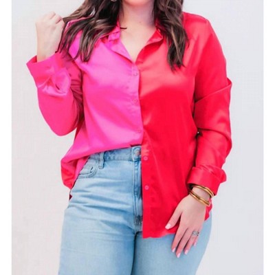Women's On Trend Button Up Top - Jess Lea