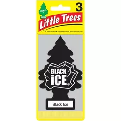 Little Trees Black Ice Air Freshener 3pk