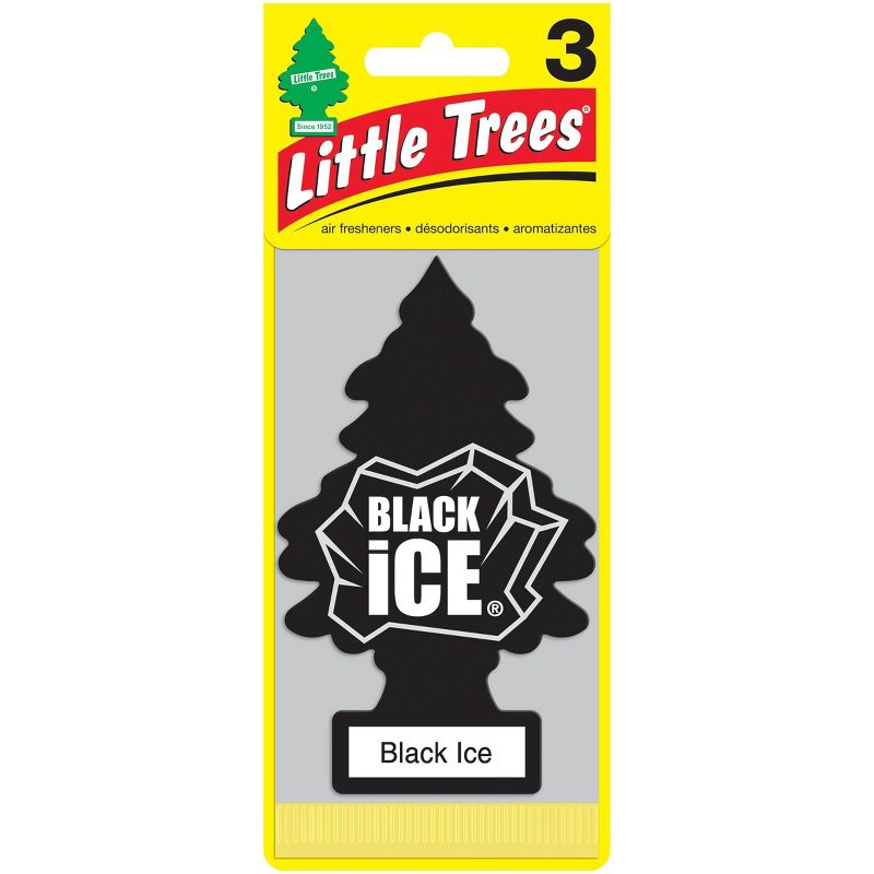 Little Trees Black Ice Air Freshener 3pk, 1 of 5