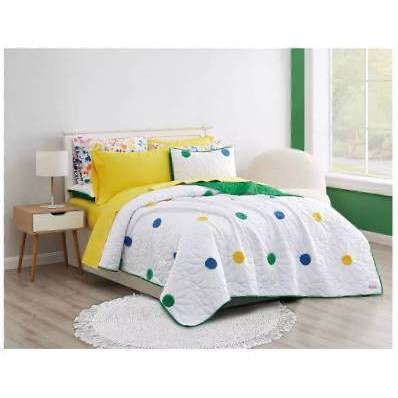 Crayola Textured Pom Pom Quilt Collection