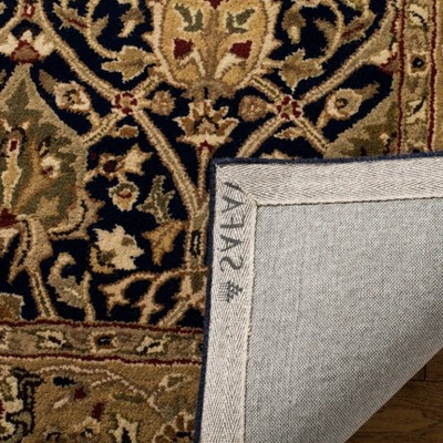 Persian Legend Blue and Gold Hand-Tufted Wool Runner Rug