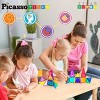 PICASSO-TILES Magnetic Tiles For Kids, Travel Size 13PCS Construction STEM Building Blocks Educational Toy - 4 of 4