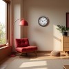 FURNIinspire Wall Clocks Living Room Round Hanging Clock Aged Timepiece Vintage Wall Decor for Bedroom, Office, Brown, 20"*20"*2" - 2 of 4