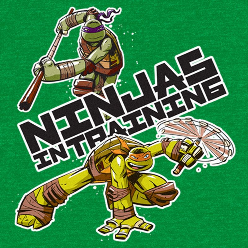 Men's Teenage Mutant Ninja Turtles Michelangelo and Donatello Ninjas in Training T-Shirt, 2 of 4