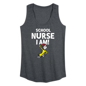 Women's - Dr. Seuss - School Nurse I Am Sam I Am Graphic Racerback Tank - 1 of 4