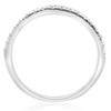 Pompeii3 1/4Ct  Diamond Ring Stackable Womens Wedding Band 10K White Gold - 3 of 4