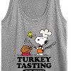 Women's - Peanuts - Turkey Tasting Crew Graphic Racerback Tank - 2 of 4