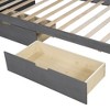 NicBex Wood Twin Size Daybed with 2 Drawers and Rustic Guardrail for Bedroom,Living Room,Apartment - 4 of 4